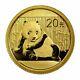 1 1/20 Oz China 999 Fine Gold Panda 2015 Sealed In Mint Plastic Gem Bu Coin