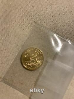 1/10 Oz American Gold Eagle 2005 Bu. 9999 Fine Gold