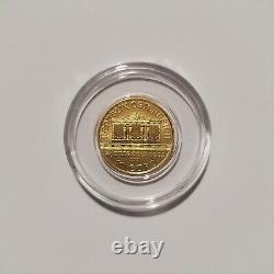 1/10 oz 2021 Austrian Mint Philharmonic. 9999 Fine Gold Bullion Round Coin
