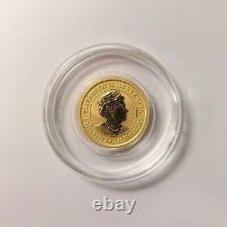 1/10 oz 2022 Lunar Tiger Perth Mint 9999 Fine Gold Bullion $15 Coin + Tracking