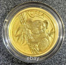 1/10 oz Australian Koala Gold Coin (BU) 9999 Fine, In Capsule