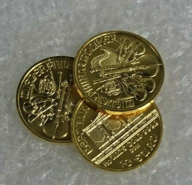 1/10 Oz Austria Philharmonic Gold Random Year 1/10 Oz. 9999 Fine Gold Coin