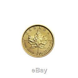 1/10 oz Canadian Gold Maple Leaf $5 Coin. 9999 Fine Random Date