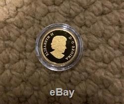 1/10 oz Fine Gold Coins O Canada 4-Coin Set Mintage 4000 (2014)