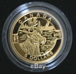 1/10 oz Fine Gold Coins O Canada 5-Coin Set Mintage 4000 (2013)