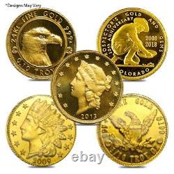 1/10 oz Generic Gold Coin / Round. 999/. 9999 Fine (Secondary Market)