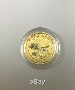 1/10 oz Gold Eagle Coin-Australia Victory In The Pacific. 9999 fine Capsule