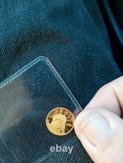 1/10 oz. Liberty coin. 9999 Fine Gold Eagle