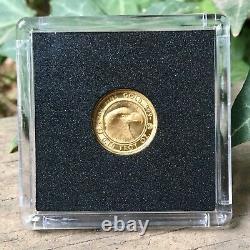 1/10 oz Pure Gold Coin in Capsule 24KT. 999+ Fine Gold Prospector
