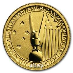 1/10 oz of. 9999 Fine Gold Bullion 24k Memorial WAR IN THE PACIFIC COIN