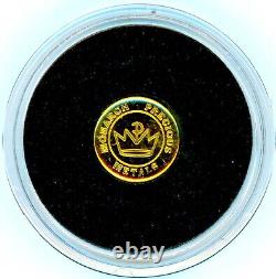 1/2 gram. 9999 fine Gold Round-Lucky 4 Leaf Clover-in capsule X3