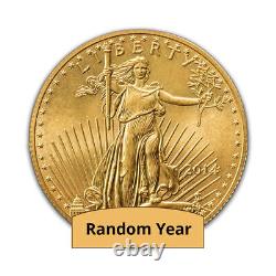 1/2 oz American Eagle Gold Coin (Random Year) 0.9167 Fine Gold