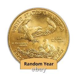 1/2 oz American Eagle Gold Coin (Random Year) 0.9167 Fine Gold
