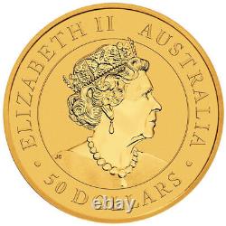 1/2 oz Australian Kangaroo Gold Coin (BU) 0.9999 Fine Gold