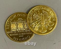 1/2 oz Austria Philharmonic Gold Random Year 1/2 oz. 9999 fine Gold Coin