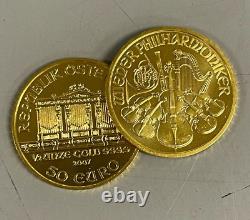 1/2 oz Austria Philharmonic Gold Random Year 1/2 oz. 9999 fine Gold Coin