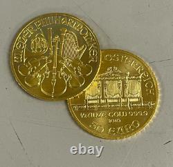 1/2 oz Austria Philharmonic Gold Random Year 1/2 oz. 9999 fine Gold Coin