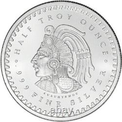 1/2 oz Golden State Mint Silver Round Aztec Calendar. 999 Fine Tube of 20