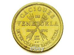 1/20 oz Gold Venezuela Chacao Ley 900 Coin 1.552 GRAMS SOLID FINE GOLD