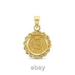 1/20OZ Fine Gold Panda Coin Pendant 14k Yellow Gold gift for him, her, them