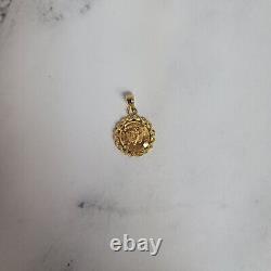 1/20OZ Fine Gold Panda Coin Pendant 14k Yellow Gold gift for him, her, them