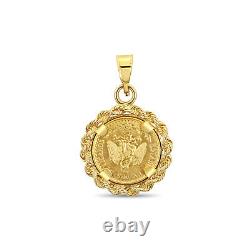 1/20OZ Fine Gold Panda Coin Pendant 14k Yellow Gold gift for him, her, them