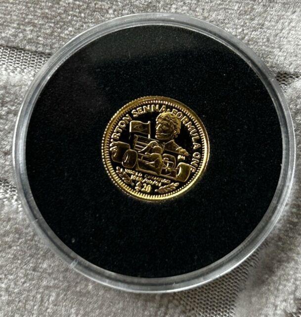 1/25 Oz. 999 Fine Gold Coin Formula One Bullion Ayrton Senna