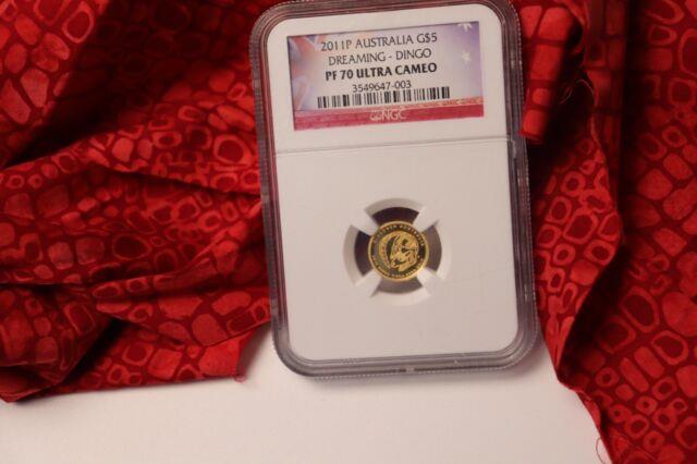 1/25oz 2011 Discover Australia'dingo' Ngc Pf70 Ultra Cameo 9999 Fine Gold Coin
