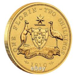 1/4 oz Australian Florin Gold Coin, 2021 0.9999 Fine Gold