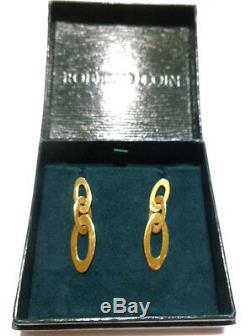 1 5/8 Roberto Coin 18k Yellow Gold Chic & Shine Oval Triple Dangle Earrings