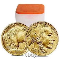 1 Gold American buffalo 1 Troy oz. 9999 Fine Gold $50 US Mint Random Year Coin