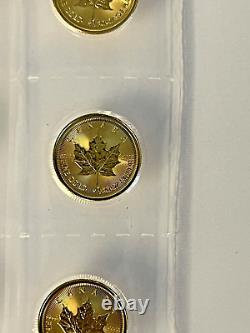 $1 Gold Canadian Maple Leaf 1/20th oz 2019 BU Condition. 9999 fine Beautiful