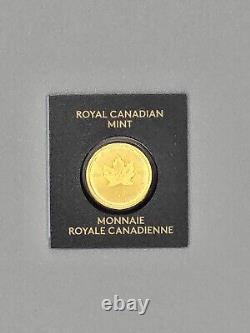 1 Gram Gold Maple Leaf. 9999 Fine Coin Maplegram In Assay