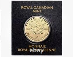 1 Gram Gold Maple Leaf. 9999 Fine Coin Maplegram In Assay Random Year