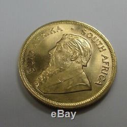 1 Ounce Fine Gold South African Krugerrand (stock Photo)