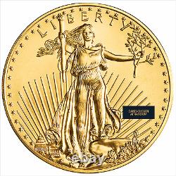 1 Troy oz. 999 Fine Gold American Eagle G$50 -Random Date- Type 1 or 2