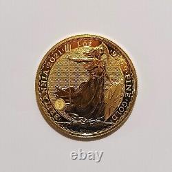 1 oz 2021 The British Royal Mint UK Britannia 9999 Fine Gold Bullion Round Coin