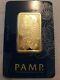 1 Oz. 9999 Fine 24 Karat Gold Bar Pamp. Mint Unopened With Assay Certificate