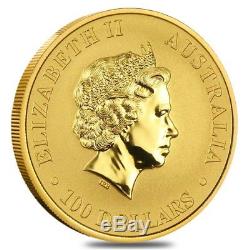 1 oz Australian Kangaroo/Nugget Gold Coin. 9999 Fine (Random Year)