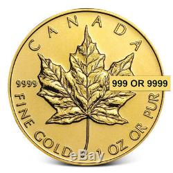 1 oz Canada $50.999+ Fine Gold Maple Leaf Coin