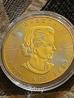 1 oz Canadian Gold Maple Leaf Coin (Random Year 9999 Fine) 14kYellow Gold Plated