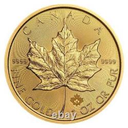 1 oz Gold Maple Leaf Coin Canadian Coin. 9999 Fine Gold