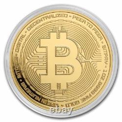 1 oz Gold Round Bitcoin 1 oz Gold Round Bitcoin
