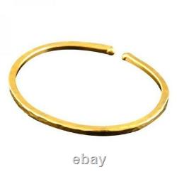 1 oz Hammered Gold Bullion Wearable Bracelet (New in Card). 9999 Fine Gold