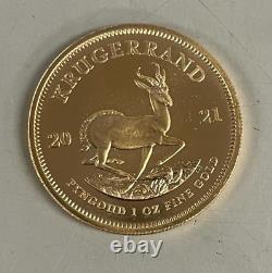 1 oz South Africa Gold Krugerrand. 9167 Fine Gold Random Date Coin