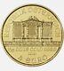 1 X 1/25 Oz 9999 Fine Gold Coin 2021 Austria Gold Philharmonic 4 Euro Bu