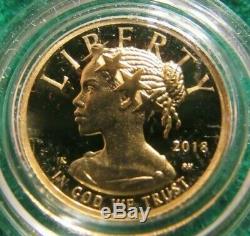 10 DOLLARS 2018-w AMERICAN LIBERTY HIGH RELIEF. 9999 FINE GOLD COIN 1/10 OZ