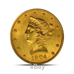 $10 Gold Liberty Eagle Coin Extremely Fine (XF) Random Dates (Our Choice)