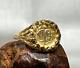 10k Yellow Gold Ring 2.15g Fine Jewelry Size 6 Band Chinese Gold Coin Replica