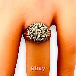 10k Yellow Gold Coin Nugget Ring Vintage